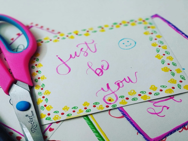 just be you という手書き